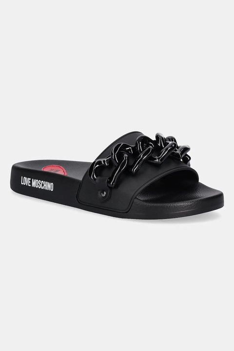 Love Moschino klapki damskie kolor czarny JA28132G1MI17000 - zdjęcie produktu nr 1
