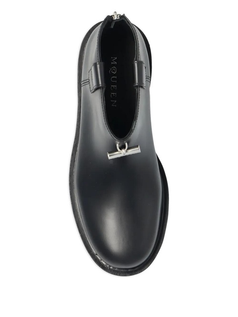 Alexander McQueen zip-fastening platform ankle boots - Black - zdjęcie produktu nr 2