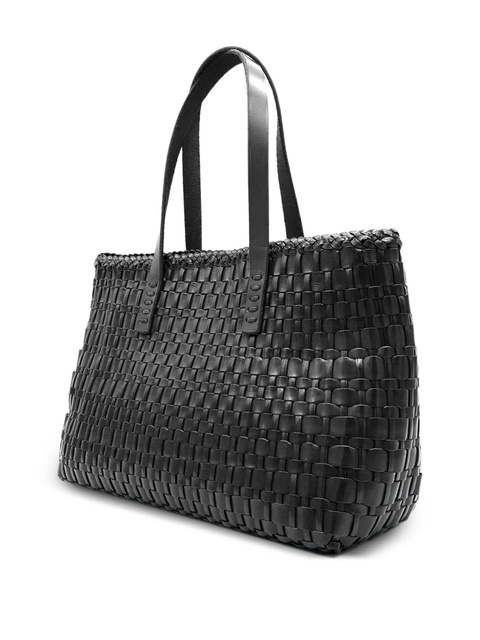 DRAGON DIFFUSION Salvage woven leather shoulder bag - Black - zdjęcie produktu nr 2