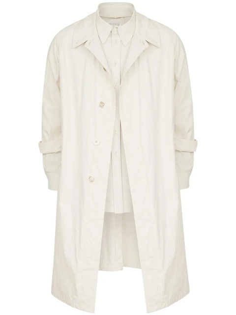 Maison Margiela layered trench coat - Neutrals - zdjęcie produktu nr 1