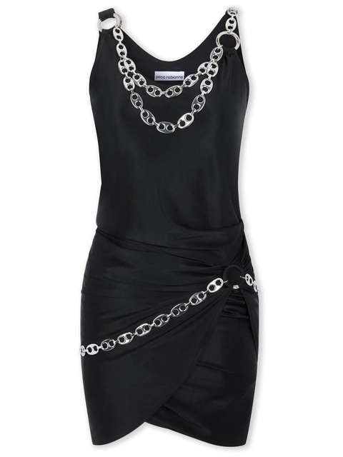 Rabanne chain embellished mini dress - Black - zdjęcie produktu nr 1