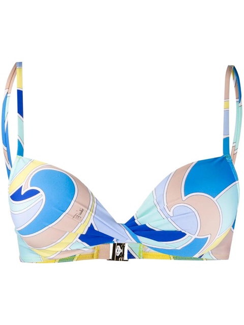 PUCCI Quirimbas print bikini top - Blue - zdjęcie produktu nr 1
