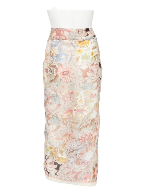 ZIMMERMANN print cotton pareo - Neutrals - zdjęcie produktu nr 2