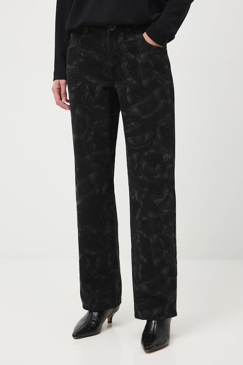 Medicine jeansy bawełniane damskie kolor czarny - zdjęcie produktu nr 2