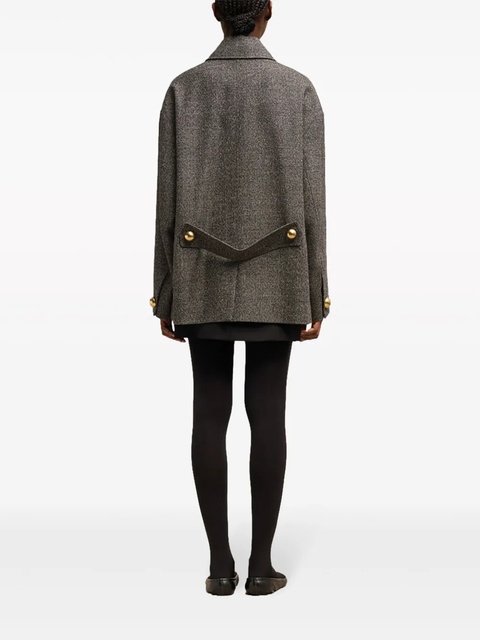 AMI Paris belt-detailed coat - Brown - zdjęcie produktu nr 2