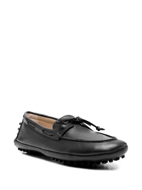 Le Monde Beryl leather boat shoes - Black - zdjęcie produktu nr 1