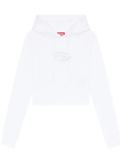 Diesel F-Slimmy logo-plaque hoodie - White - zdjęcie produktu nr 1