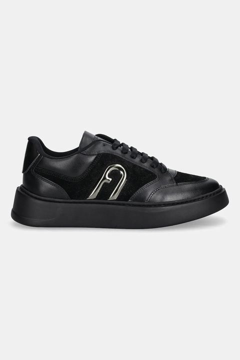 Furla sneakersy skórzane Lace-Up Sneaker T.3 damskie kolor czarny YJ92SPT BX4243 F2200 - zdjęcie produktu nr 2