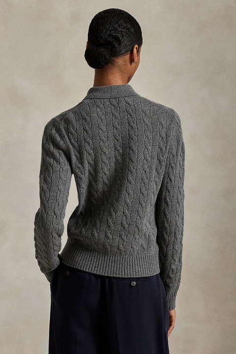 Polo Ralph Lauren sweter wełniany damski kolor szary lekki 211972132 - zdjęcie produktu nr 2