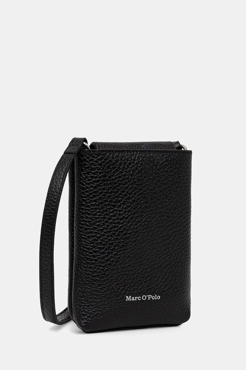 Marc O'Polo torebka skórzana kolor czarny 5000009285 - zdjęcie produktu nr 2