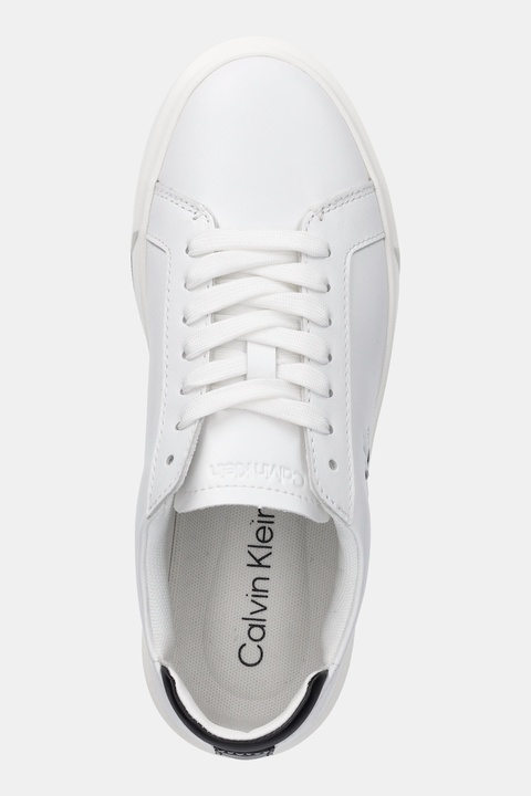 Calvin Klein sneakersy BASKET LACE UP LTH ML damskie kolor biały YW0YW01945 - zdjęcie produktu nr 2