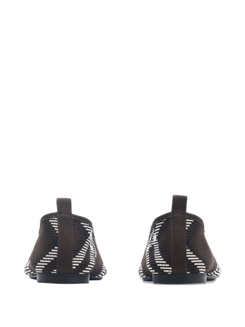 Burberry check knitted ballet flats - Black - zdjęcie produktu nr 2
