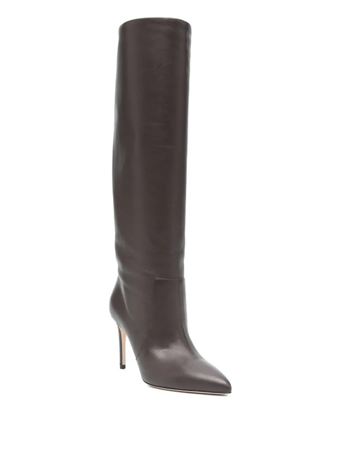 Paris Texas 85mm leather knee-high boots - Brown - zdjęcie produktu nr 2