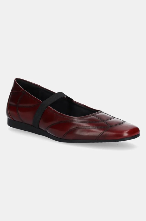 Vagabond Shoemakers baleriny skórzane 5925-518-47 kolor bordowy 5925-518-47 - zdjęcie produktu nr 1