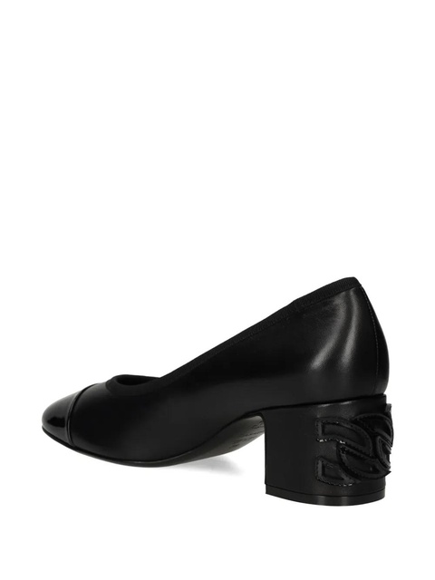 Casadei 55mm block-heel cap-toe pumps - Black - zdjęcie produktu nr 2