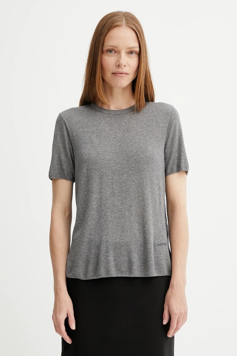 Calvin Klein t-shirt damski kolor szary LV044A307G - zdjęcie produktu nr 1