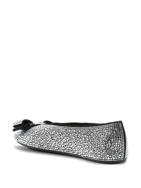 Ferragamo crystal-embellished ballet flat - Black - zdjęcie produktu nr 2