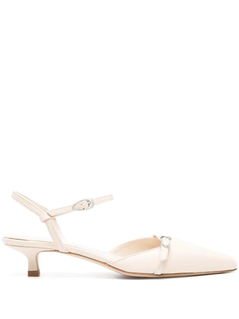 Aeyde pointed-toe leather pumps - Neutrals - zdjęcie produktu nr 1