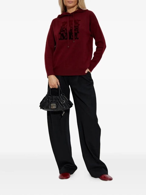 Max Mara logo-detail hooded sweater - Red - zdjęcie produktu nr 1