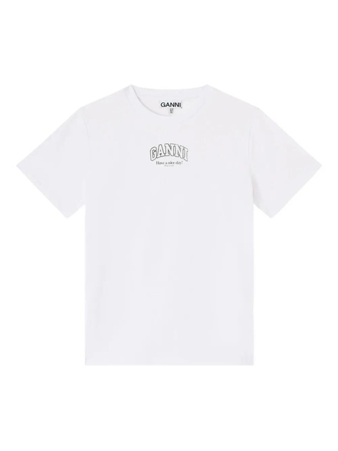 GANNI logo t-shirt - White - zdjęcie produktu nr 1
