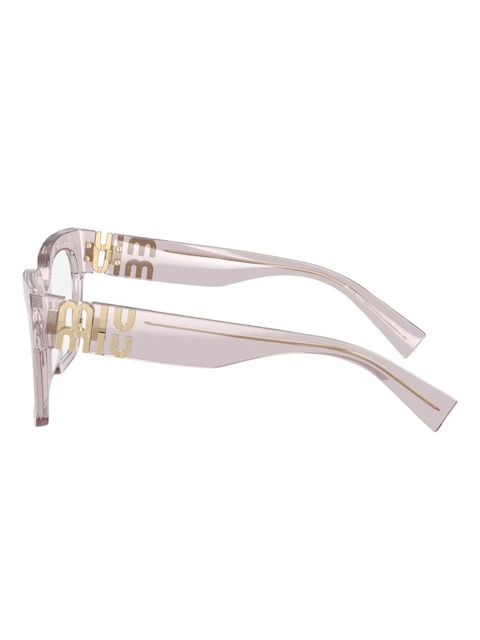 Miu Miu Eyewear square-frame logo-detail glasses - Pink - zdjęcie produktu nr 2