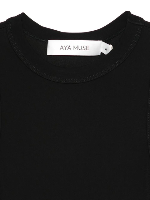 Aya Muse cotton tank top - Black - zdjęcie produktu nr 2