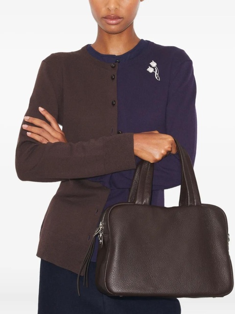 Tory Burch Minimalist leather tote bag - Brown - zdjęcie produktu nr 2