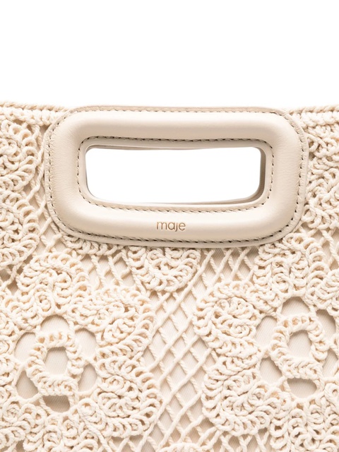 Maje M crochet knit tote bag - Neutrals - zdjęcie produktu nr 2