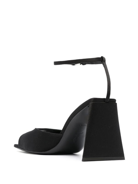 The Attico Piper 85mm satin sandals - Black - zdjęcie produktu nr 2