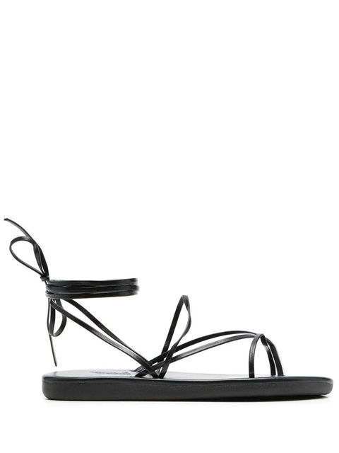 Ancient Greek Sandals leather ankle-tie sandals - Black - zdjęcie produktu nr 1
