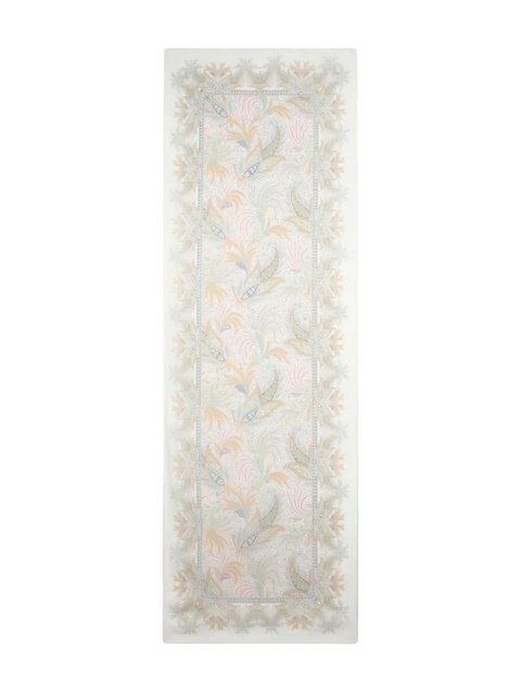 ETRO foliage-pattern silk scarf - Neutrals - zdjęcie produktu nr 1