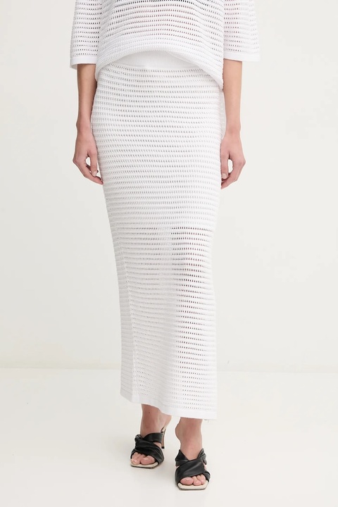 Marc Aurel spódnica kolor biały midi prosta 2322-8020-82062 - zdjęcie produktu nr 1