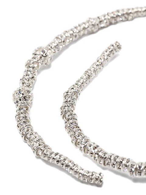 Magda Butrym crystal-embellished coil necklace - Silver - zdjęcie produktu nr 2