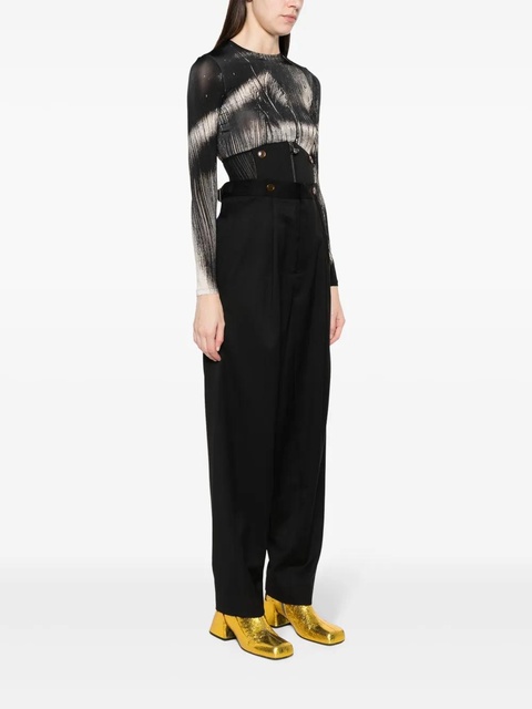 Vivienne Westwood corset-detail trousers - Black - zdjęcie produktu nr 1