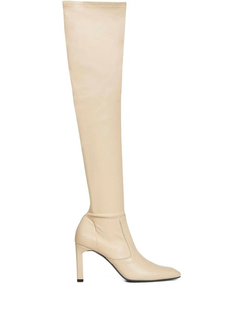 TOTEME 85mm square-toe boots - Neutrals - zdjęcie produktu nr 2