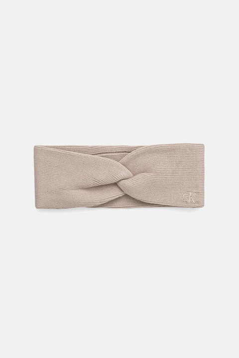 Calvin Klein opaska na głowę kolor beżowy LV04F8019G - zdjęcie produktu nr 1