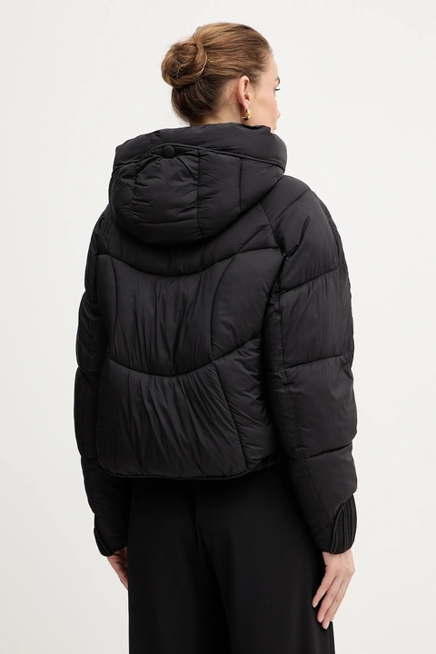 Fracomina kurtka kolor czarny zimowa oversize FJ25WC3002O42301 - zdjęcie produktu nr 2