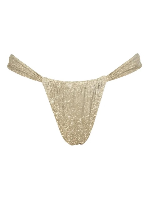 MC2 Saint Barth Noelle lurex bikini bottoms - Gold - zdjęcie produktu nr 1