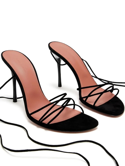Amina Muaddi 95mm Lori sandals - Black - zdjęcie produktu nr 2