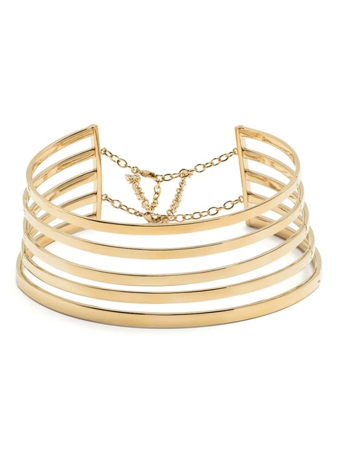 Amina Muaddi Angelica stacked choker - Gold - zdjęcie produktu nr 1