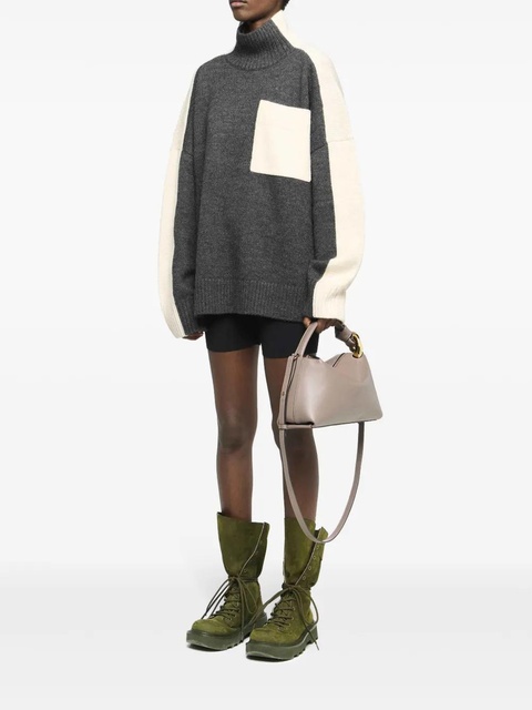 JW Anderson panelled high-neck sweater - Grey - zdjęcie produktu nr 2