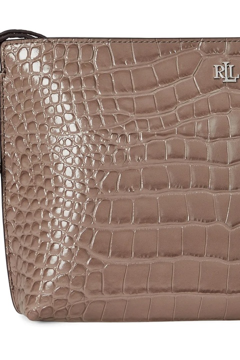 Lauren Ralph Lauren kopertówka skórzana kolor brązowy 432969466 - zdjęcie produktu nr 2