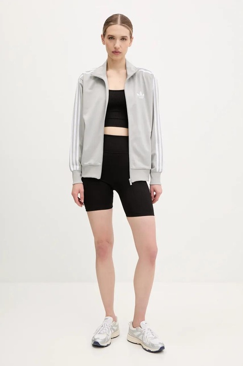 adidas Originals bluza Firebird damska kolor szary z aplikacją JC8254 - zdjęcie produktu nr 2