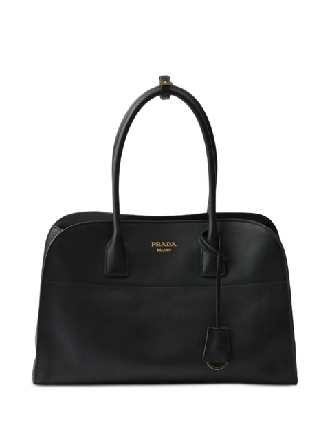 Prada large leather tote bag - Black - zdjęcie produktu nr 1
