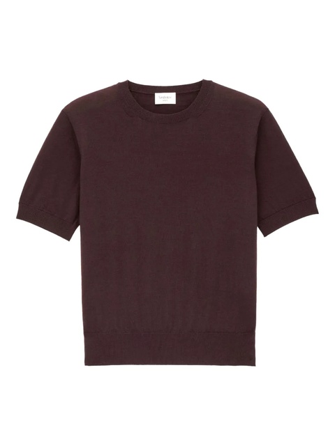 Saint Laurent short-sleeve crew-neck T-shirt - Brown - zdjęcie produktu nr 1