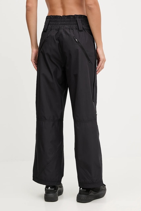 adidas by Stella McCartney spodnie treningowe damskie kolor czarny szerokie high waist JW2687 - zdjęcie produktu nr 2