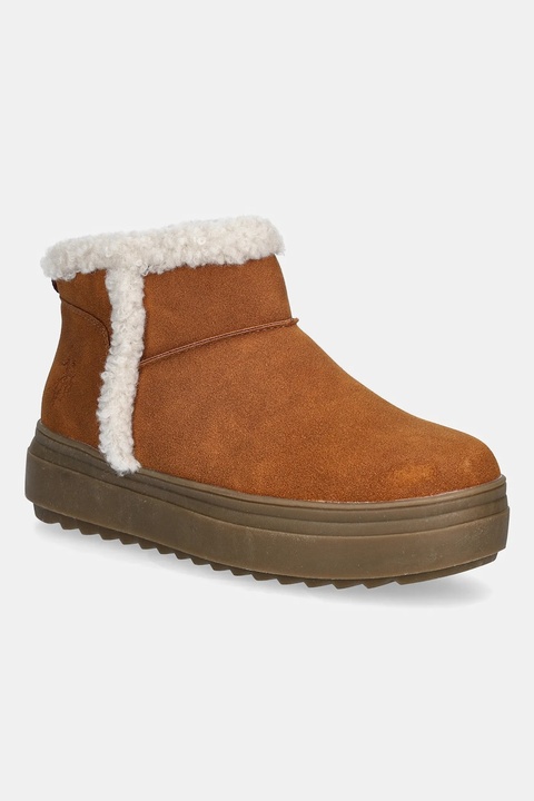 U.S. Polo Assn. botki ICY006 kolor brązowy na platformie lekko ocieplone ICY006W/EH1 - zdjęcie produktu nr 1