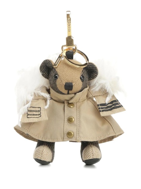 Burberry plush teddy bear keychain - Neutrals - zdjęcie produktu nr 1