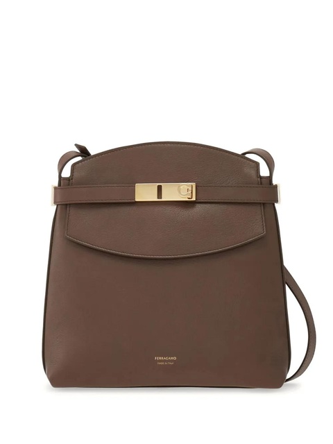 Ferragamo small Hug crossbody bag - Brown - zdjęcie produktu nr 1