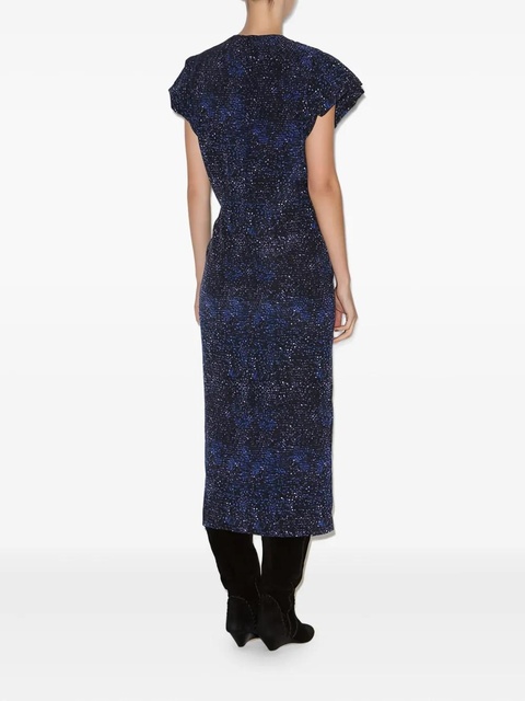 ISABEL MARANT Terena sequin-embellished twisted dress - Blue - zdjęcie produktu nr 1